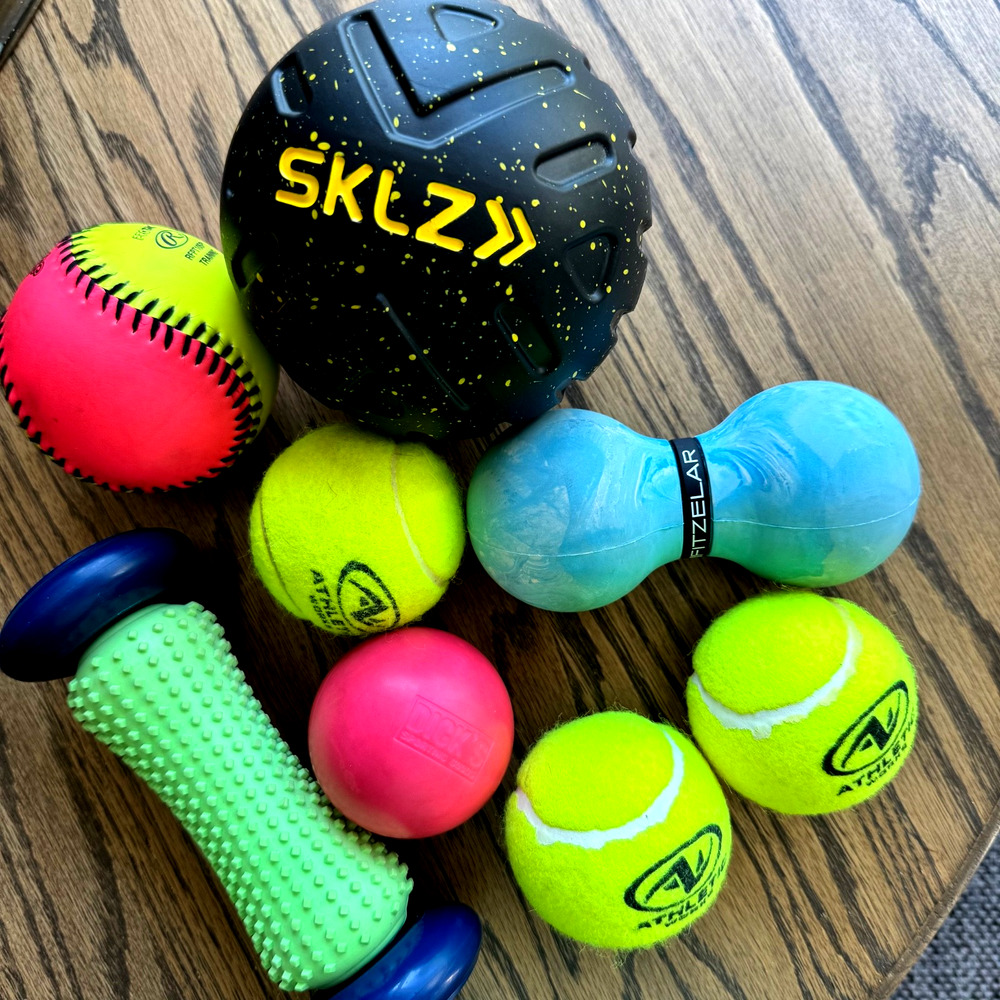 Massage Therapy Trigger Point Ball Set of 8 for Home Gym - SKLZ Fitzelar Protac